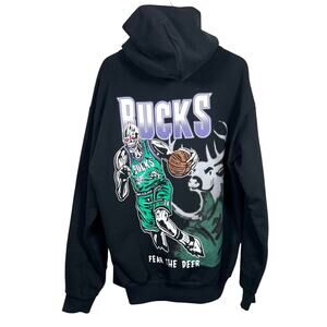 Warren Lotas Milwaukee Bucks Black Premium Hoodie XL 24x31
